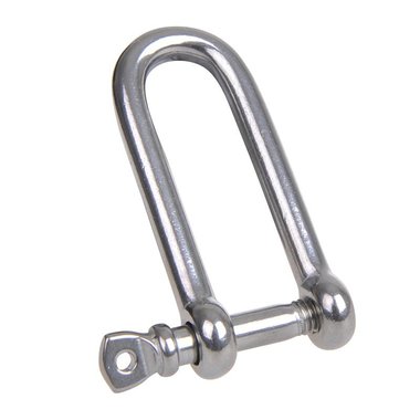 D-shackle 8mm, A4 RVS AISI 316, 3.200 daN