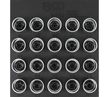 Rim lock socket set for Audi | 20 pcs.