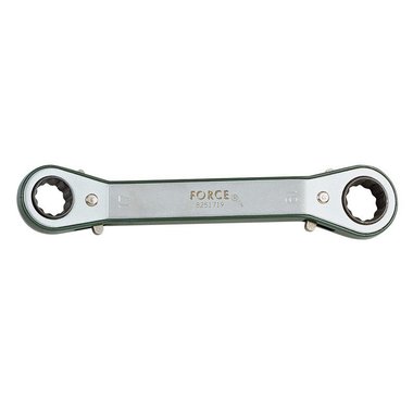 Offset ratchet ring wrenches (15° bowed)