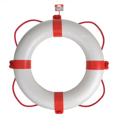 Lifering Ø600mm, white - red