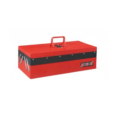 Sturdy steel 3-piece tool box 25-piece