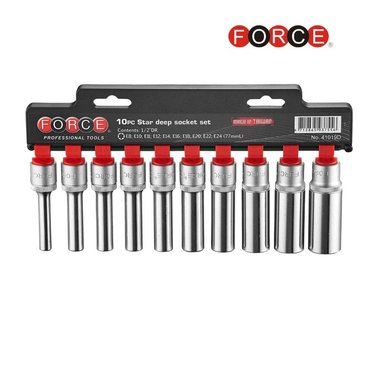 1/2 Star deep socket set 10pc