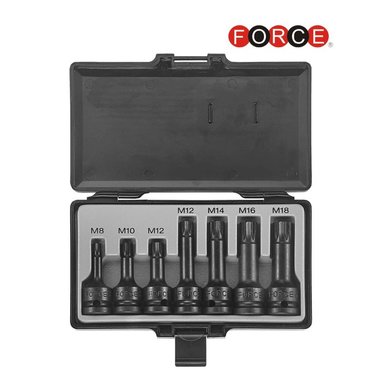 1/2 Spline impact socket bit set 7pc