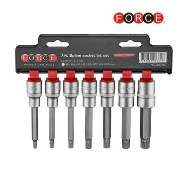 1/2 Spline socket bit set 7pc