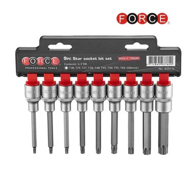 1/2 Star socket bit set 9pc