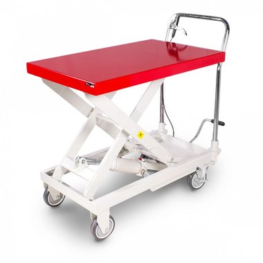 Hydraulic scissor lift table on wheels 500 kg