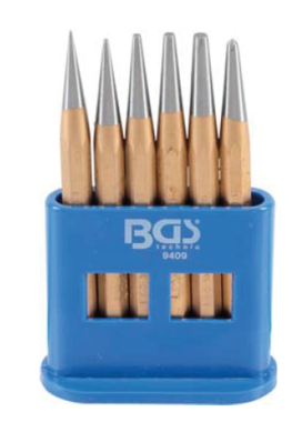 Drift Punch / Center Punch Set 120 mm 1 - 5 mm 6 pcs.