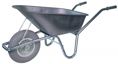 DIY wheelbarrow galvanized frame 85 Liter