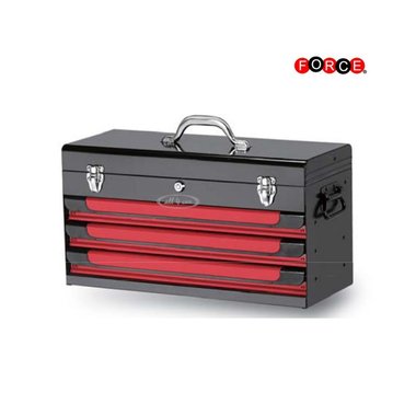 Glory red & black 3-drawer top chest (glossy paint)