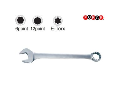 Spline combination wrench
