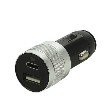 2-Way USB charger type A + C 12V/24V 3100mA