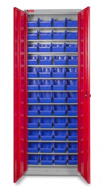 Storage bin cabinet with doors boxes 48 x BOT30