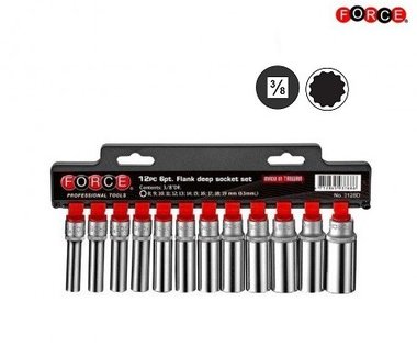 3/8 12-point Deep socket set 12pc