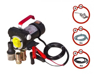 Diesel pump 24 v + gun + diesel hose + 2x coupling