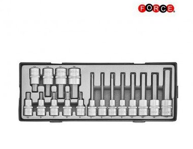 1/2 DR. Hex socket bit 17-piece