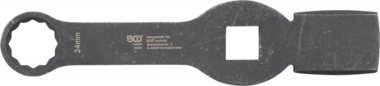 Slogging Ring Spanner  12•point  with 2 Striking Faces  24 mm
