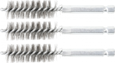 Steel Brush | 16 mm | 6.3 mm (1/4) Drive | 3 pcs.