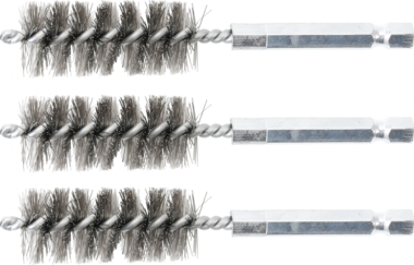 Steel Brush | 18 mm | 6.3 mm (1/4) Drive | 3 pcs.