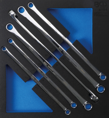Tool Tray 2/3: Double Ring Spanner Set 10 x 11 - 22 x 24 mm 6 pcs