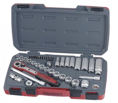 Cap and bit set 3/8, 8-21mm 39-piece