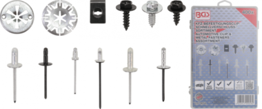 Automotive Clip Assortment for Audi, VW, Toyota, Mercedes-Benz, BMW 400 pcs.